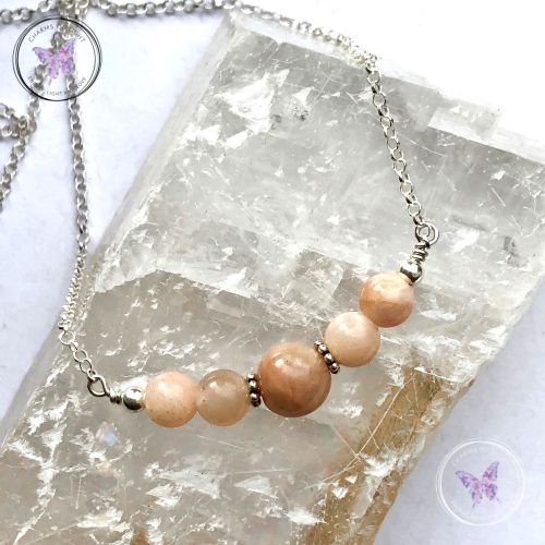 Sunstone Bar Necklace